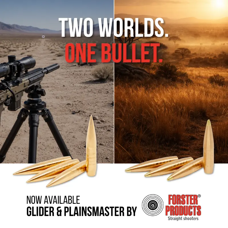Glider & plainsmaster bullets ad forster products