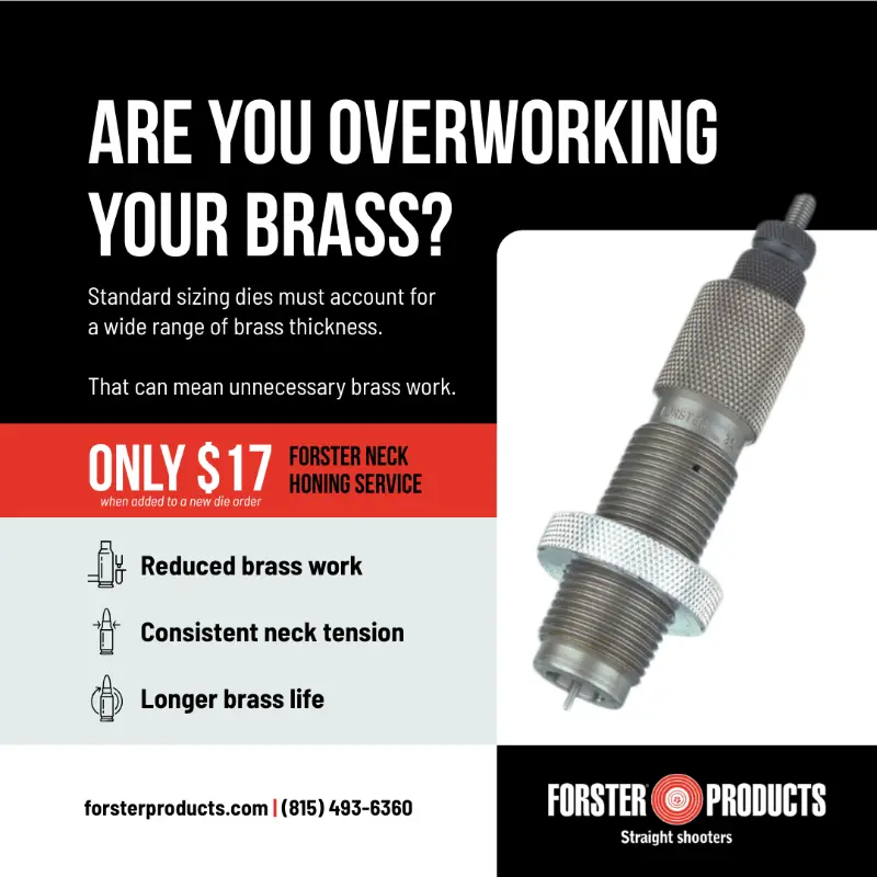 Neck honing service ad forster products