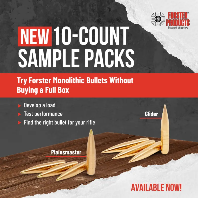 10 Count Sample Packs Forster Products