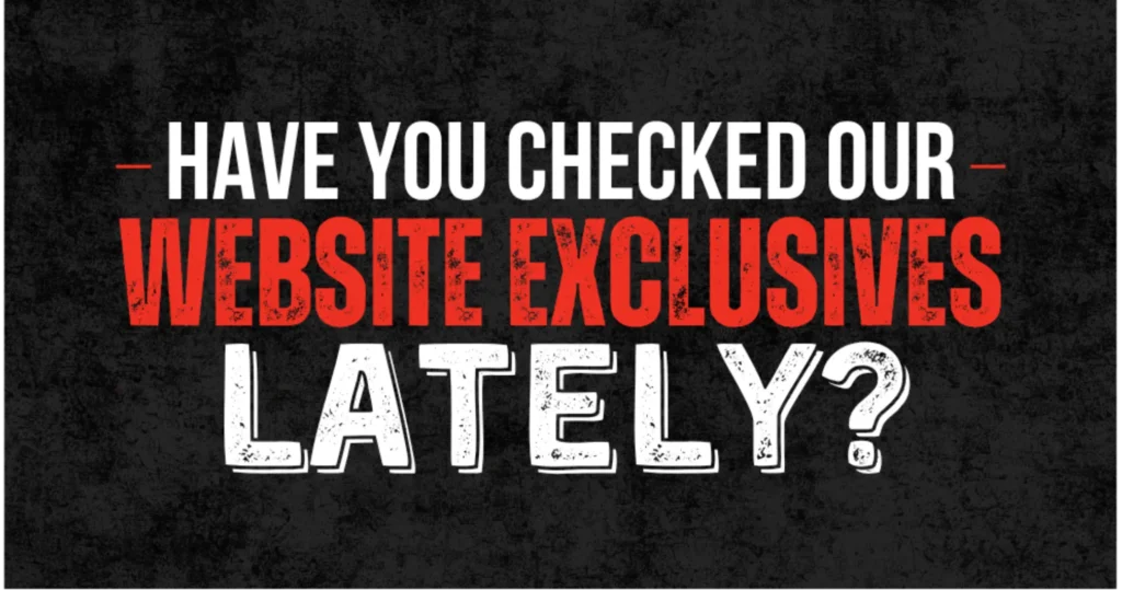 Website exclusives hero